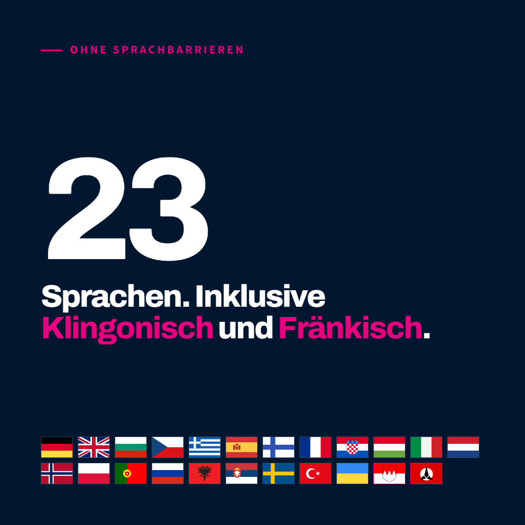 23 Sprachen