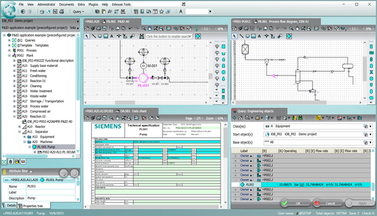 Fast and easy generation of Piping and Instrumentation Diagrams with COMOS P&ID