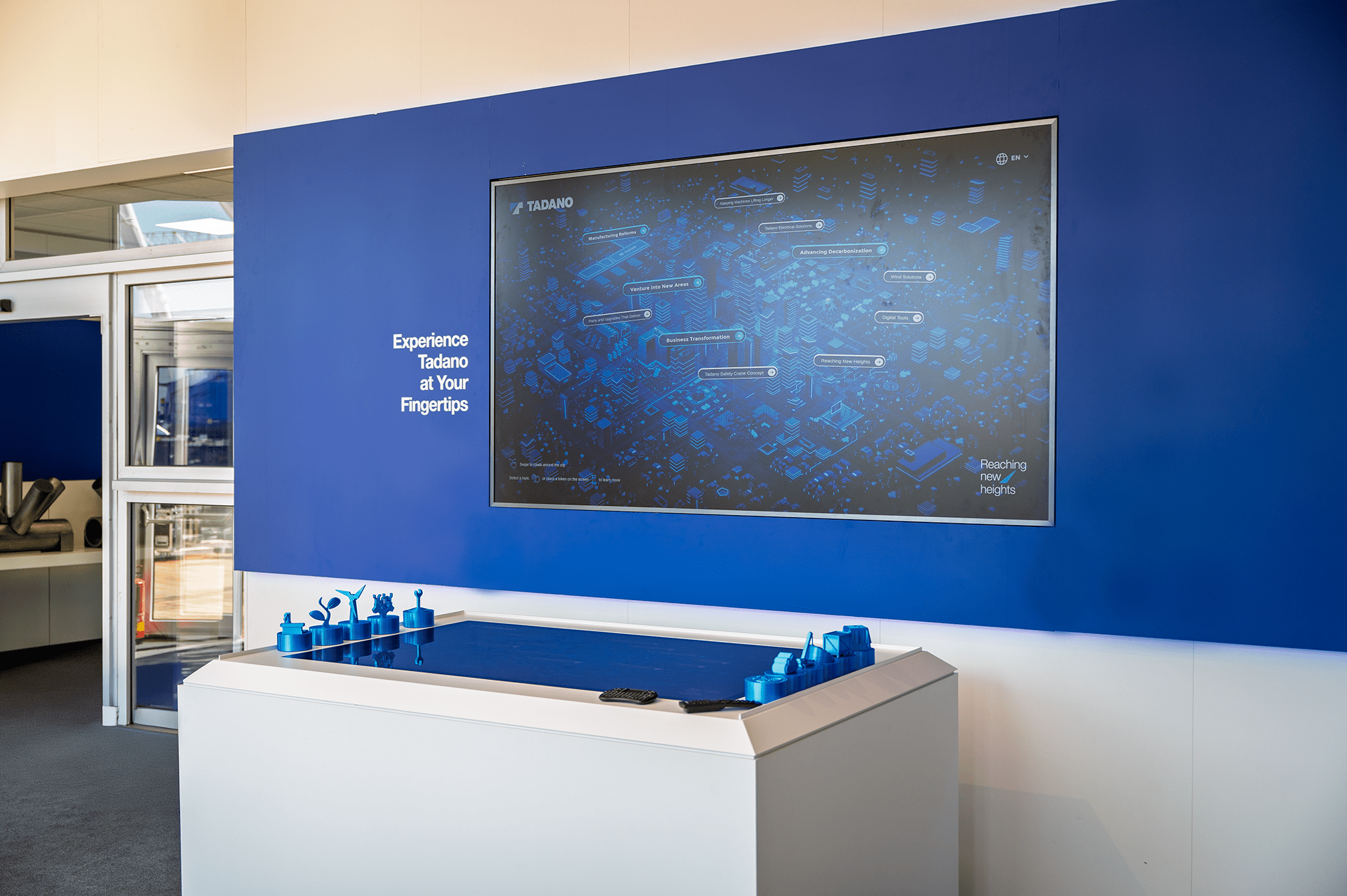 App auf der Messe mit Screen
