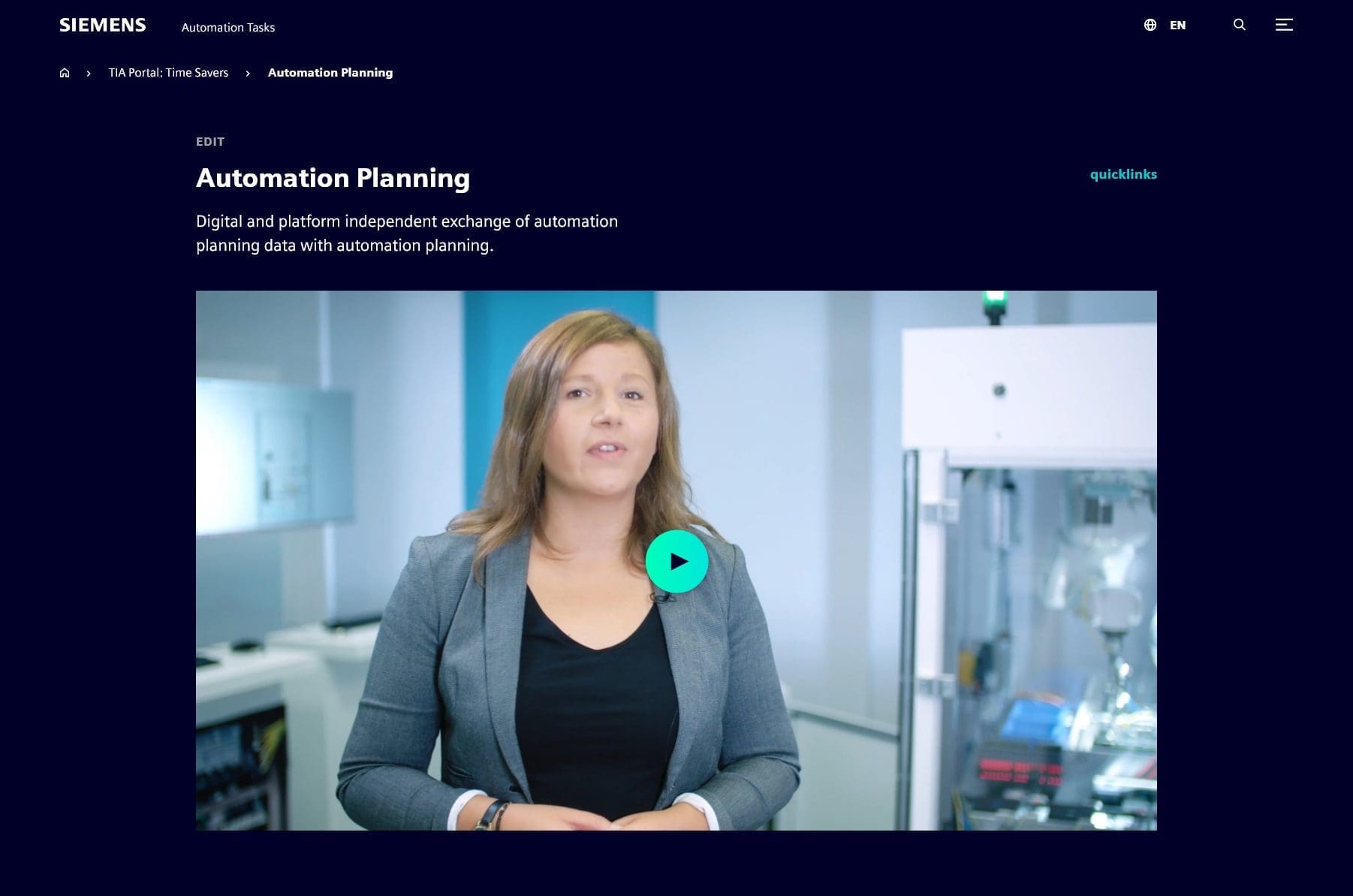 Frontend mit Video