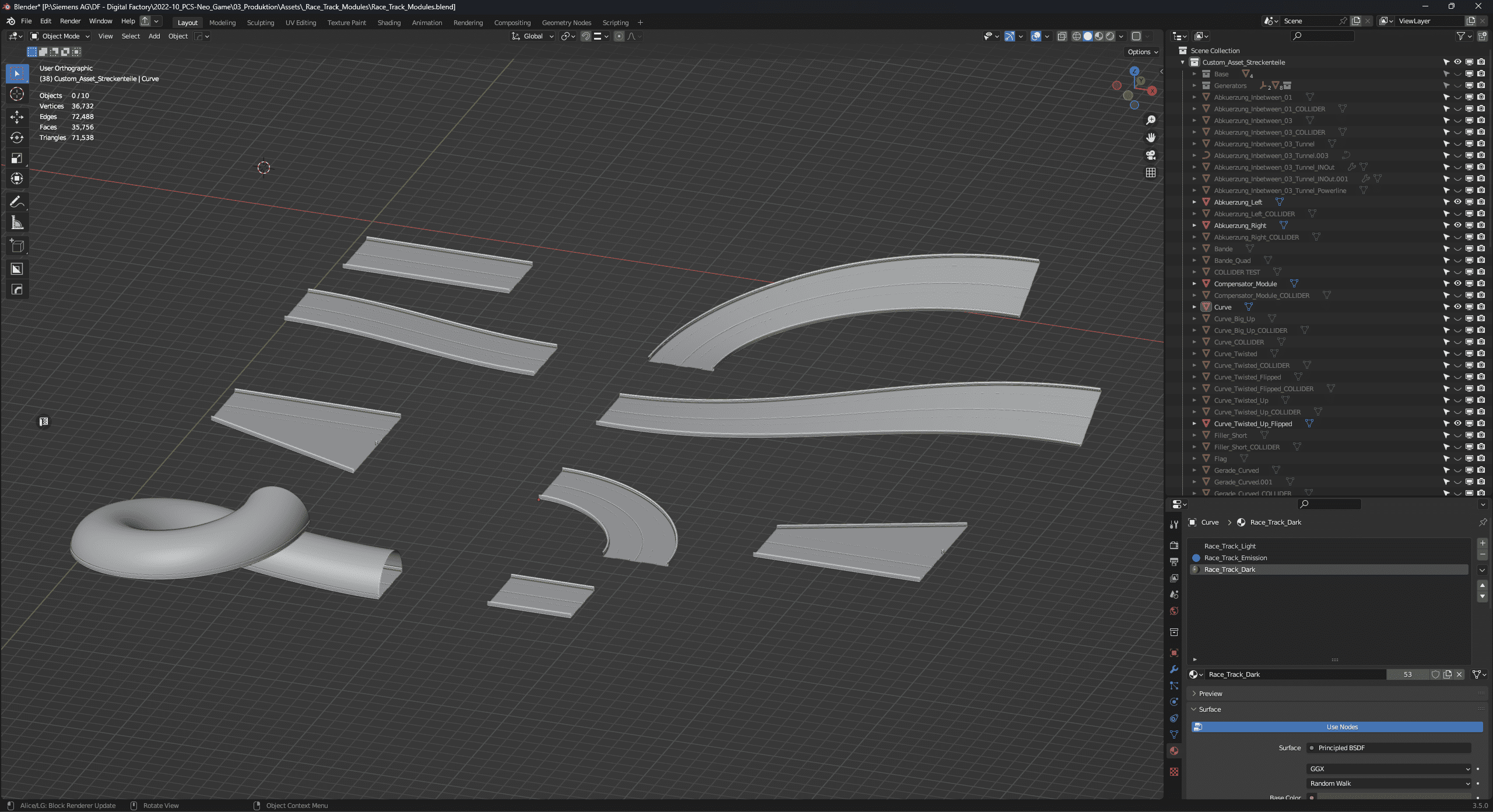 RaceTrack Modules