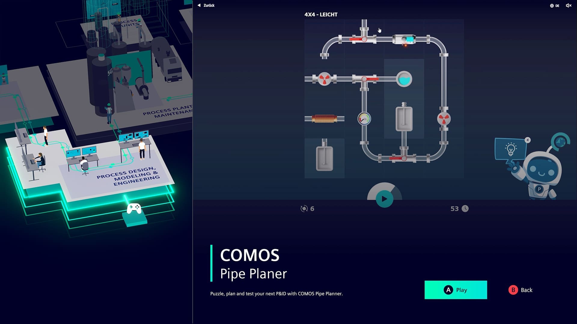GameHub Comos Pipe Planner