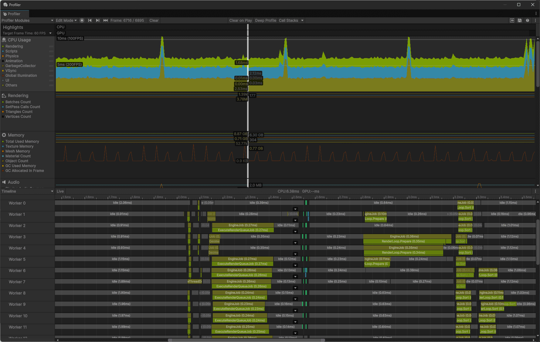 Unity Frame Debug