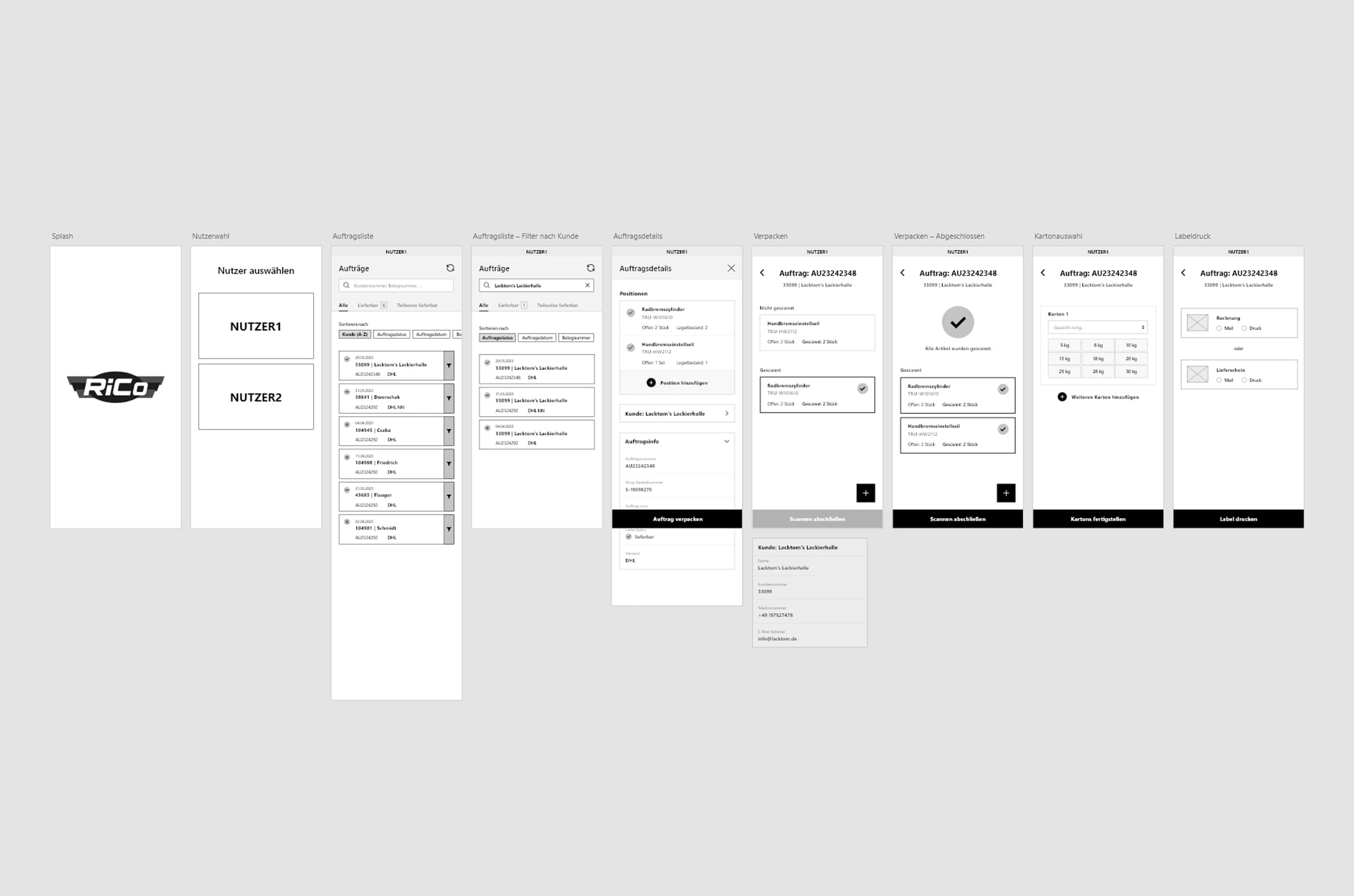 Wireframes