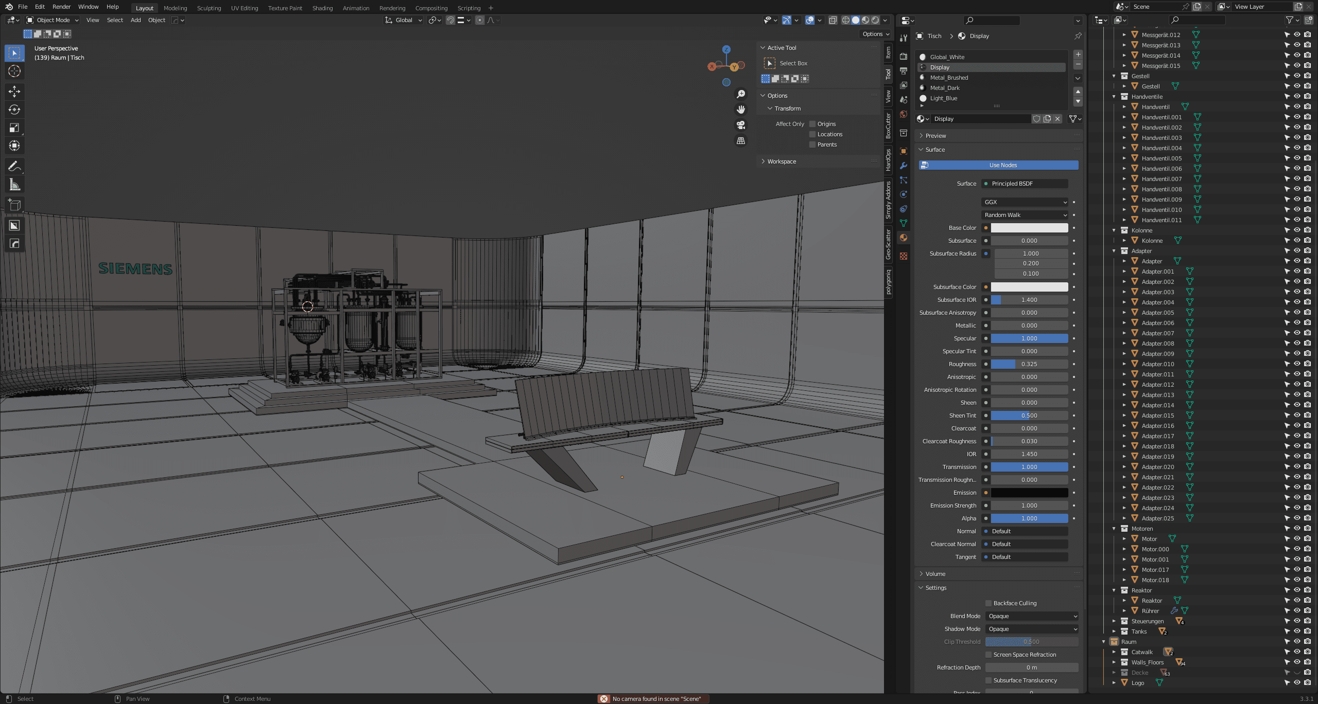 Kontrollraum Blender